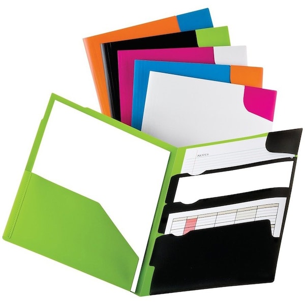 Oxford Pocket Folder, Assorted Twisted Twin Colors, 25PK 99839 - main
