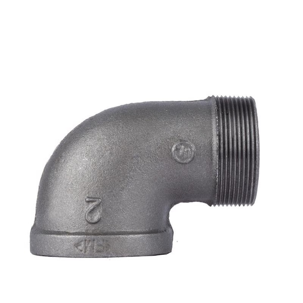 Stz Industries 2 in. FIP each X 2 in. D MIP Black Malleable Iron 90 Degree Street Elbow 310USE90-2 - main