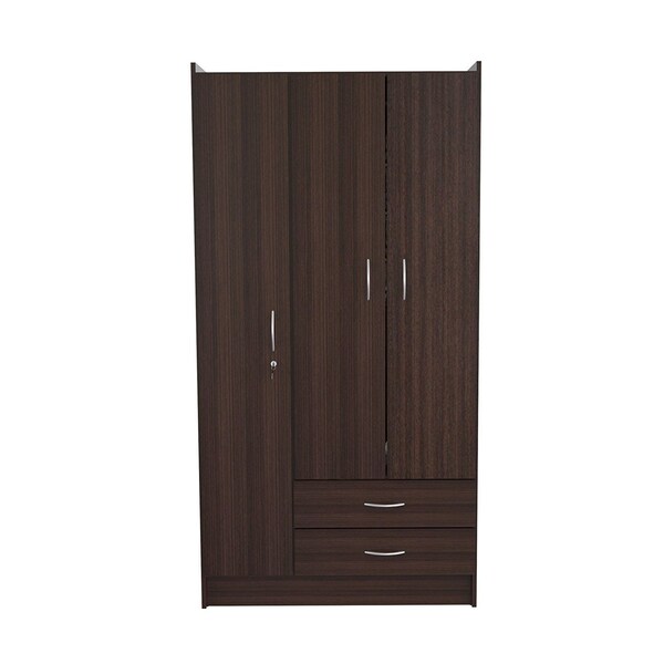 Homeroots 37" Brown Two Drawer Combo Dresser 249830 - main