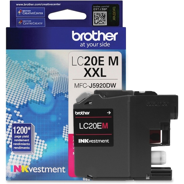 Brother Super High Yield XL Magenta Ink Cartridge LC20EM - main