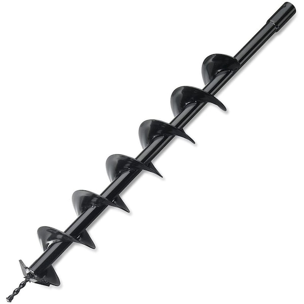 Hiltex 3/4'' Shaft Steel Auger Bit for Planting and Fencing, 4'' Width x 30'' Height 10245 - main