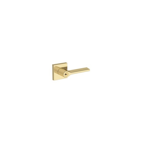 Baldwin Residential Door Levers Keyed Entry Reversible Non-Lacquered Brass ENANACSR031 - main