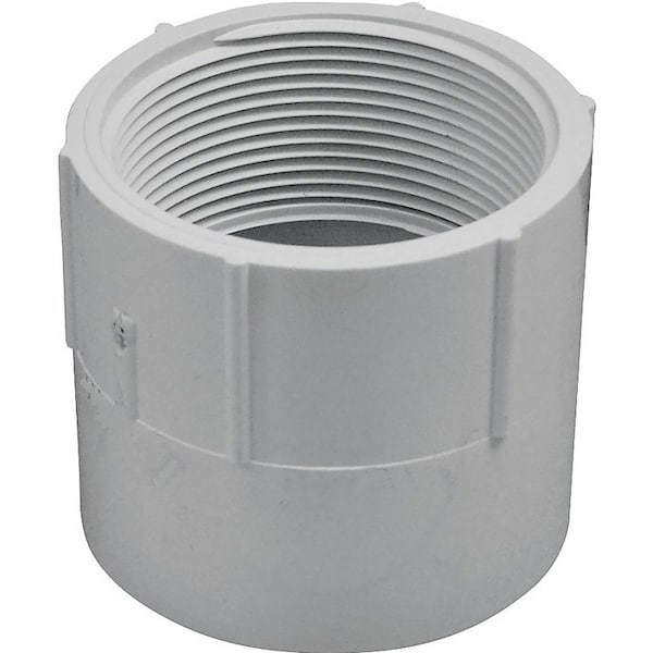Genova LASCO 435025BC Pipe Adapter, 212 in, Slip x FIP, PVC, SCH 40 Schedule 435025-BC - main