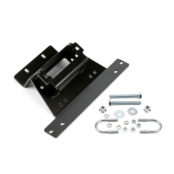 Warn Fixed Winch Mount Powder Coated Black for VRX and AXON Winches 101316 - main