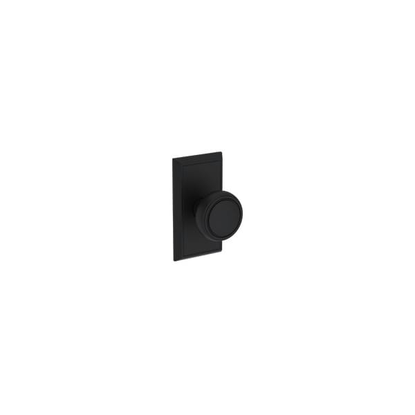 Baldwin Residential Door Knobs Full Dummy Reversible Satin Black FDBREHFR190 - main