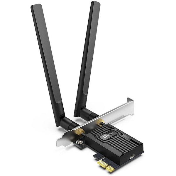 Tp-Link AX3000 Wi-Fi 6 Bluetooth 5.0 PCIe Adapter, 574 Mbps at 2.4 GHz and 2402 Mbps at 5 GHz ARCHER TX55E - main