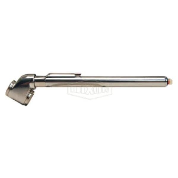 Dixon The Right Connection Dual Foot Tire Pressure Gauge with Handy Pocket Clip, 20 to 120 psi, Brass Bod DFG1 - main