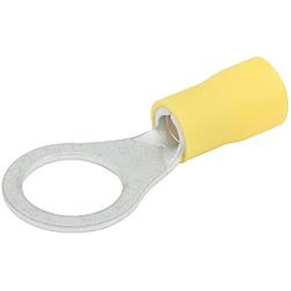 Allstar Performance 12-10 Gauge Insulated Ring Terminal with 0.37 in. Hole, Yellow, 20PK ALL76056 - main