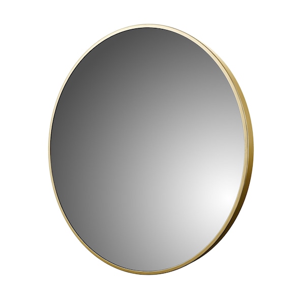 Craft And Main Round Mirror, Framed, 28x28in, Aluminum AM2828-BG - main