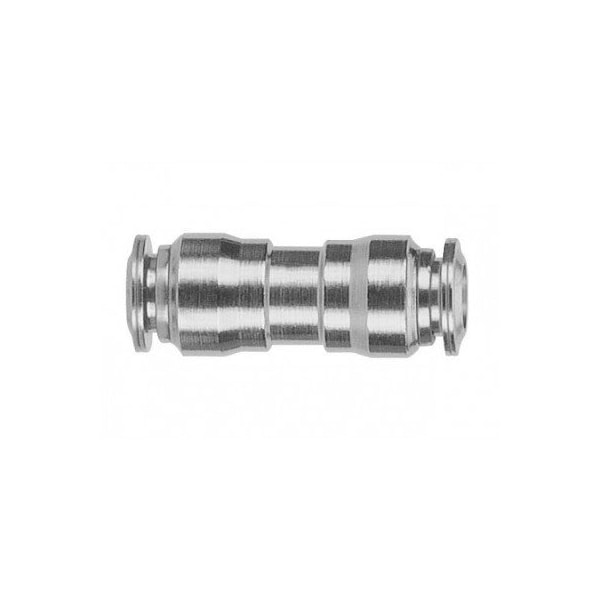 Usa Industrials Push to Connect Tube Fitting - Stainless Steel - Union - 3/8in Tube OD ZUSA-TF-PTC-SS-144 - main