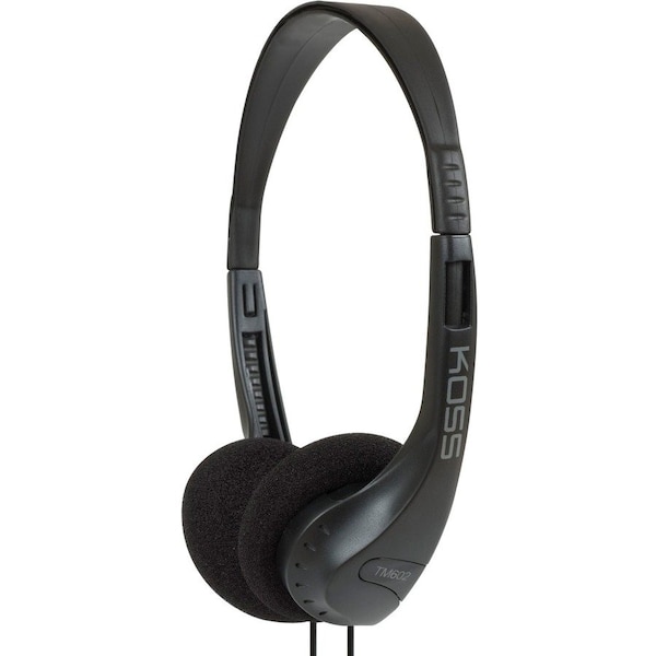 Koss PORTABLE LIGHTWEIGHT HEADPHONE ADJ HEADBAND 4FT CORD 100-16000HZ TM602 - main