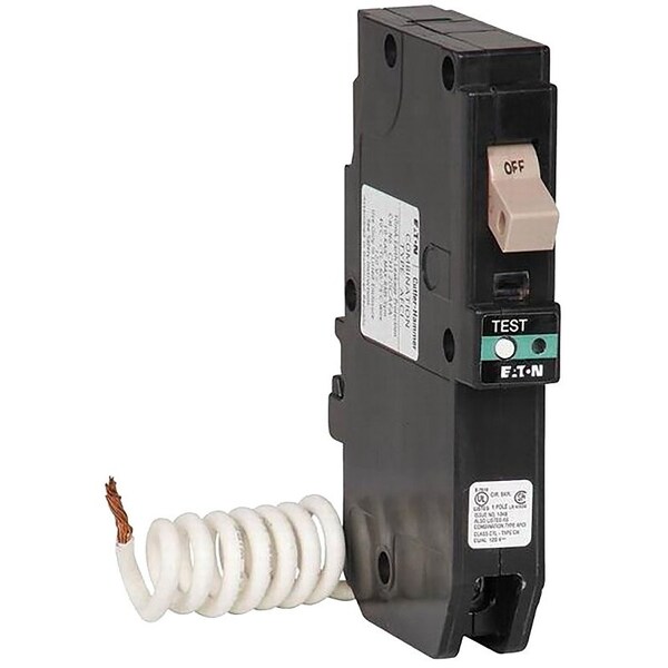 Eaton Cutler-Hammer Combination Circuit Breaker, CH Series, 20A, 1 Pole, 120/240V AC, 10kA CHFN120AF - main