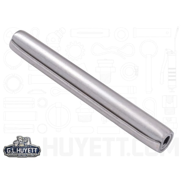 Huyett Coiled Spring Pin, Heavy Duty, Nickel Plated 302/304 Stainless Steel, 0.375 in Dia x 3.000 in Length SPC3P-375-3000H - main