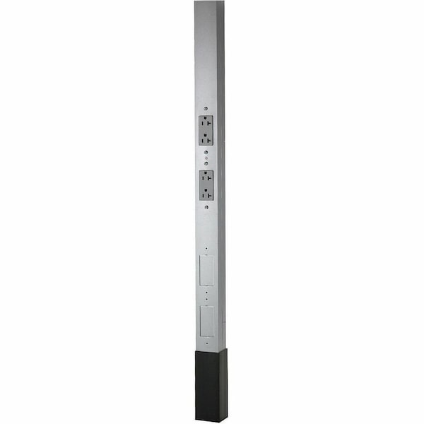 Hubbell Wiring Device-Kellems Alum Service Pole, Gray, 15 ft. 2"L, 2.13"W HBLPP15A - main