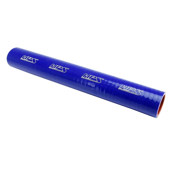 Hps Performance 1/2 in ID x 3 Feet, 4-Ply High Temp Silicone Straight Coupler Coolant Tube Hose, Blue HTST-3F-050-BLUE - main