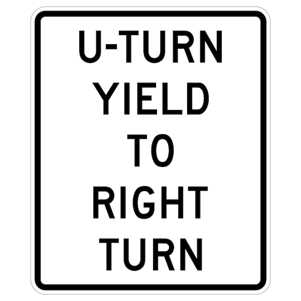 Sign Solutions Usa Traffic Sign, 30 in Width, Aluminum Sign, Vertical Rectangle DUS10DWT3036R10-16 - main