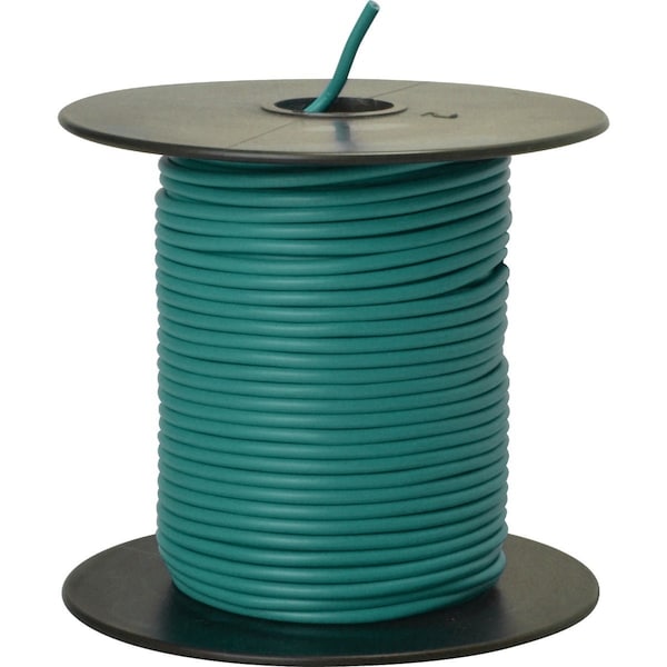 Road Power 100 Ft. 18 Ga. PVC-Coated Primary Wire Green 55835023 - main