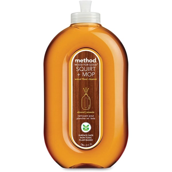 Method Squirt + Mop Wood Floor Cleaner, Almond Scent, 25oz Squirt Bottle, PK6 00562CT - main