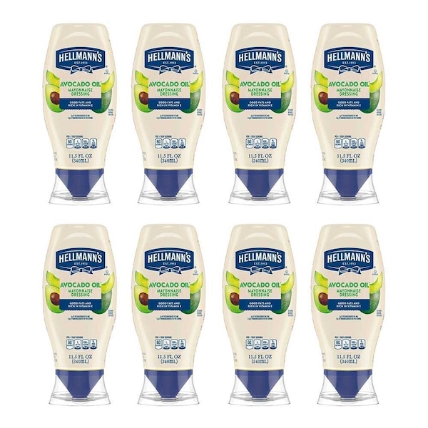 Hellmanns Avocado Oil Mayonnaise Dressing, 11.5 Fluid Ounce, 8PK 64849509 - main