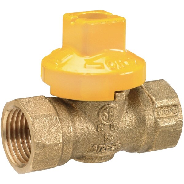 Proline Series ProLine 1'' FIP x 1'' FIP Brass Gas Ball Valve 1-Piece Body 113-525 - main
