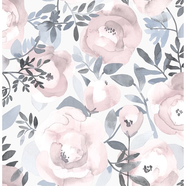 A-Street Prints Orla Purple Floral Wallpaper 2903-25840 - main
