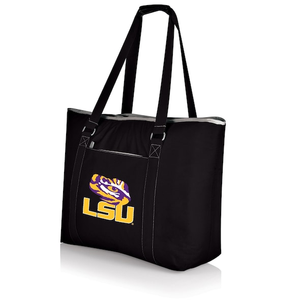 Picnic Time Family Of Brands NCAA LSU Tigers Tahoe XL Tote Cooler Bag - Soft Cooler Bag - Picnic Cooler, Black 598-00-175-294-0 - main