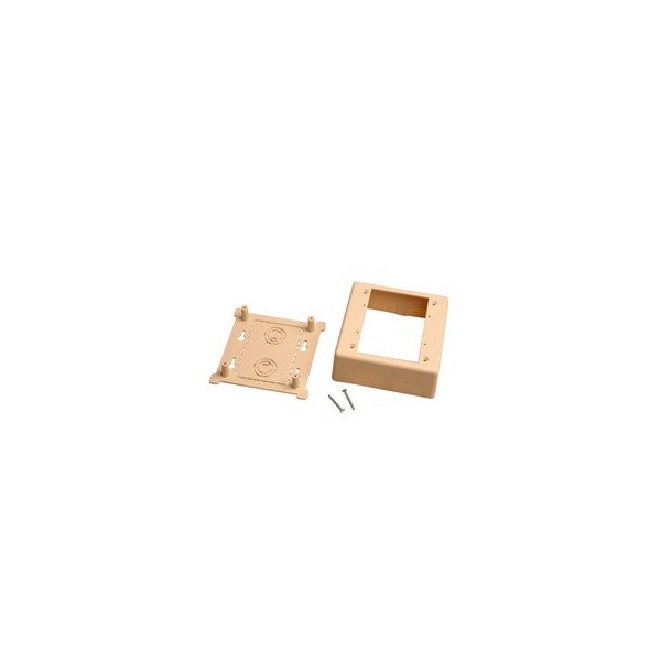 Cable Wholesale Dual Gang Surface Mount Box for Raceways, low voltage, Ivory 31R5-200IV - main