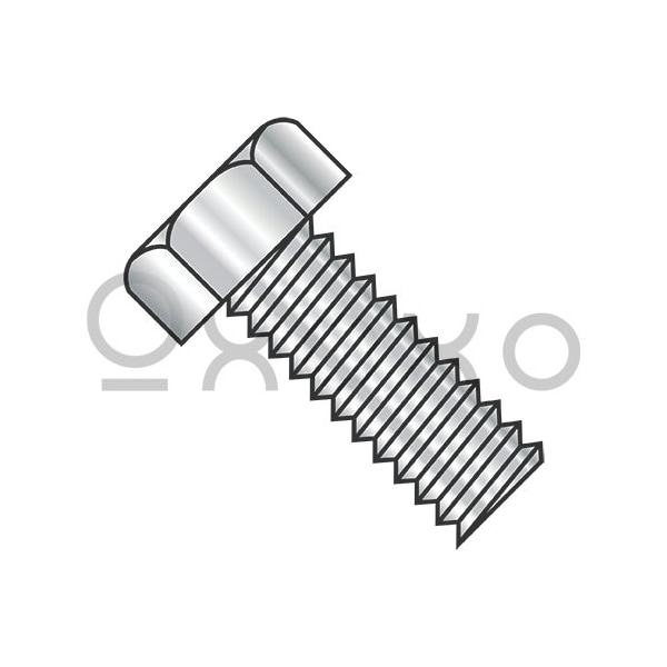 Oxoxo 8-32X3/4 Unslotted Indented Hex Head Machine Screw Fully Threaded 18-8 Stainless Steel, 4000PK 311755 - main