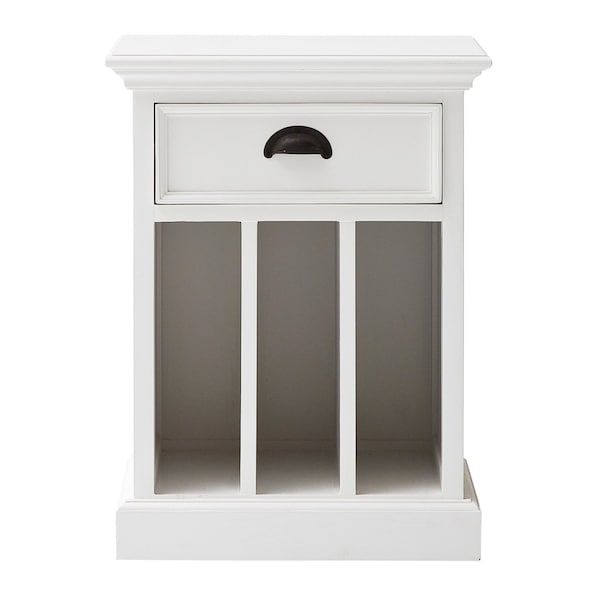 Homeroots 24" Solid Wood and Wood Nightstand 397620 - main