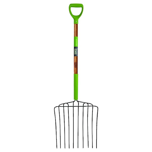 Ames 10-Tine Ensilage Fork, Welded Steel, Hardwood Handle, D-Grip 2827000 - main
