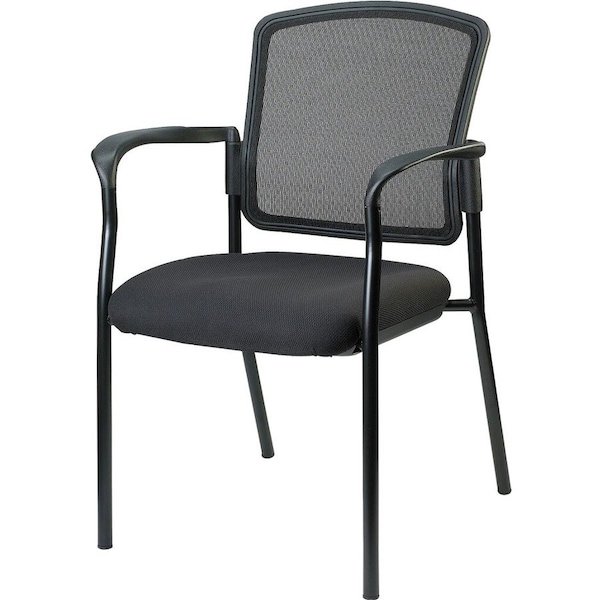 Lorell Guest Chair, Black Back, 23 in W Mesh Seat LLR23100 - main