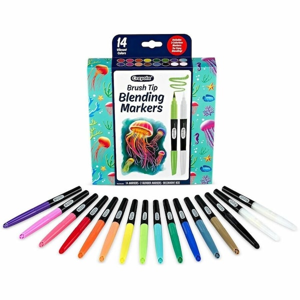 Crayola Blending Markers, 16-Piece Set 58-6754 - main