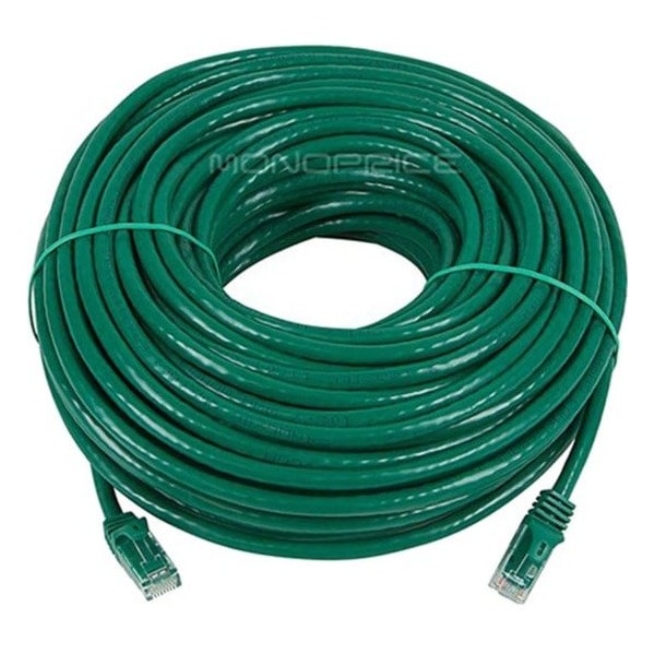 Monoprice Ethernet Cable, Cat 6, Green, 100 ft. 9859 - main