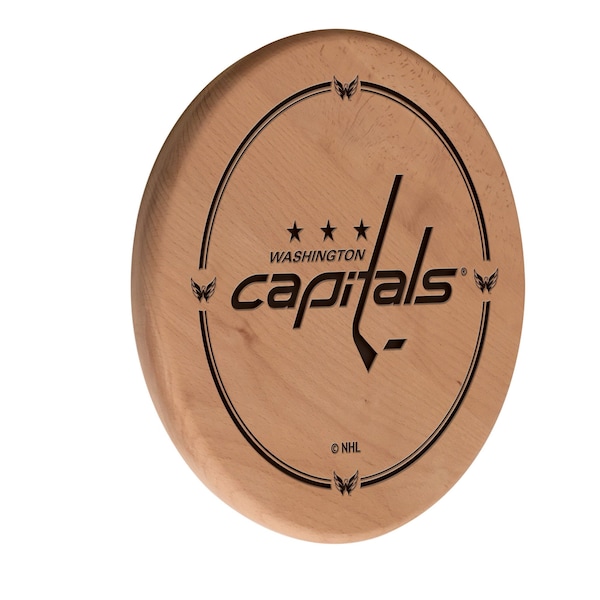 Holland Bar Stool Co Washington Capitals 13" Laser Engraved Solid Wood Sign WSgnLNatWshCap - main