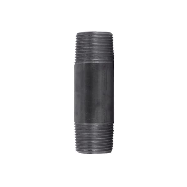 Stz Industries 2 in. MIP each X 2 in. D MIP Black Steel 4 in. L Nipple 300U2X4 - main