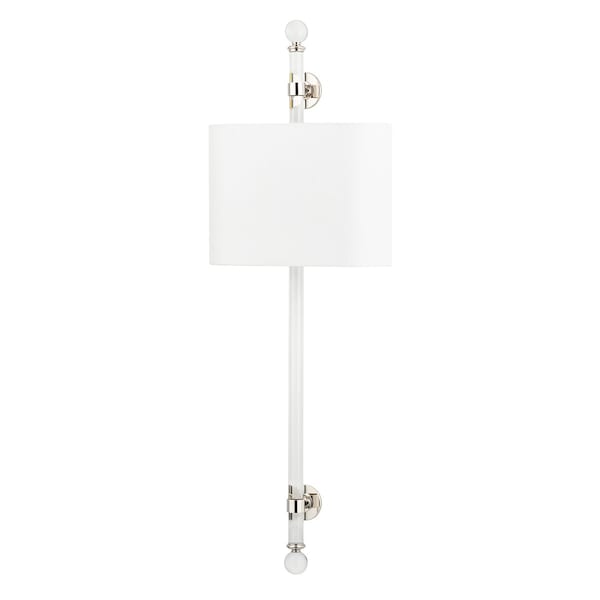 Hudson Valley Lighting Wertham 2 Light Wall Sconce 12 In. Polished Nickel 6122-PN - main