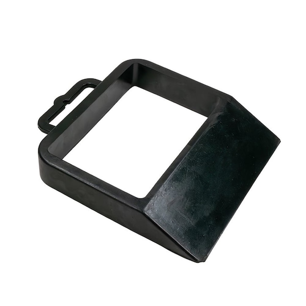 Mytee Products 13-3/8in x 11-5/8in x 2in Rubber Pallet Jack Heavy Duty Wheel Stopper w/ Built-In Handle WC-PLTJ - main