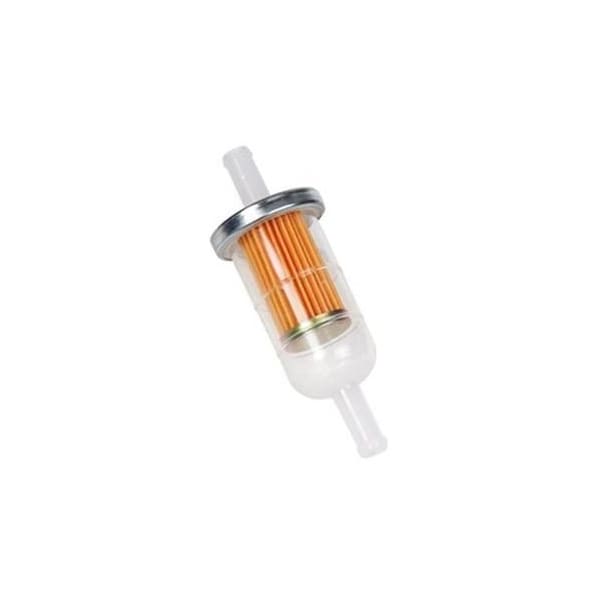 Helix Racing Products Fuel Filter, 3/8In 10mm, Large Cylinder, Clear, Metal, Pleated Paper Filter 118-9307 - main