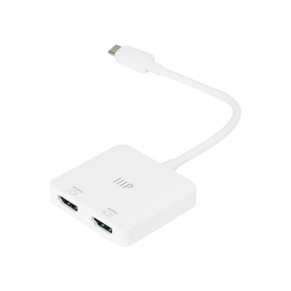 Monoprice USB-C to Dual 4K HDMI Adapter Dual 4K at 60Hz 43525 - main