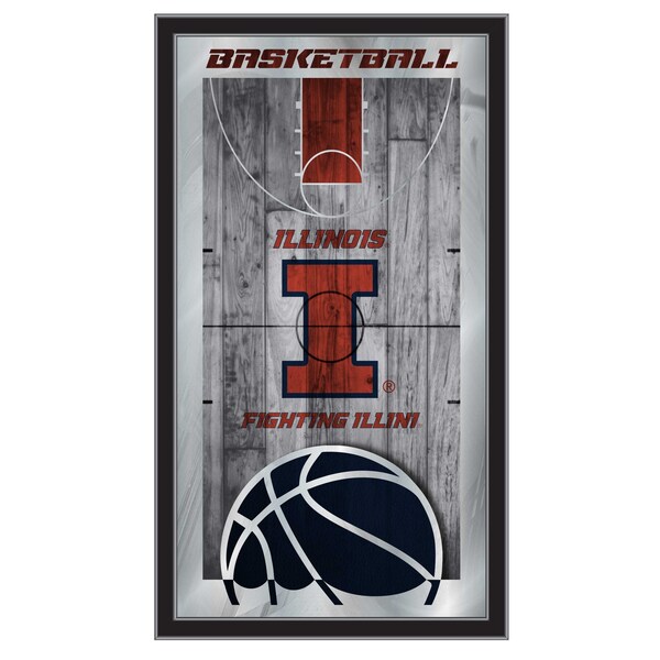 Holland Bar Stool Co Illinois 15" x 26" Basketball Mirror MBsktIlliniU - main