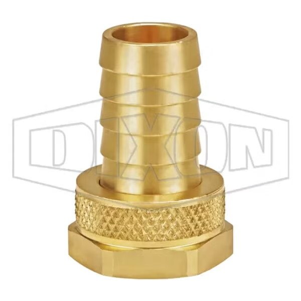 Dixon Standard Shank Garden Hose Fitting, 3/4 in Nominal, Female Garden Hose Thread x Hose Barb End Style, 5911212CLF - main