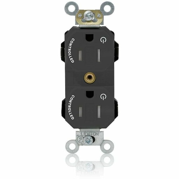 Leviton Straight Blade Receptacle, 5-15R, 15 A, 125V AC, Self-Grounded MT562-2SE - main