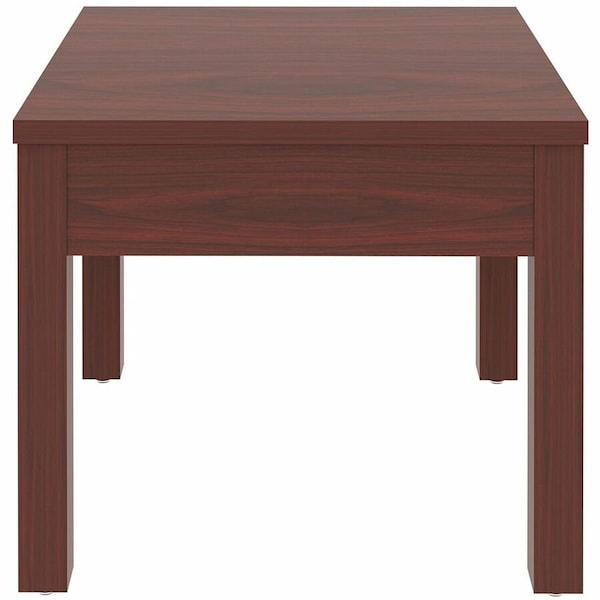 Lorell Square Lorell Occasional Corner Table, Melamine, Mahogany LLR61623 - main