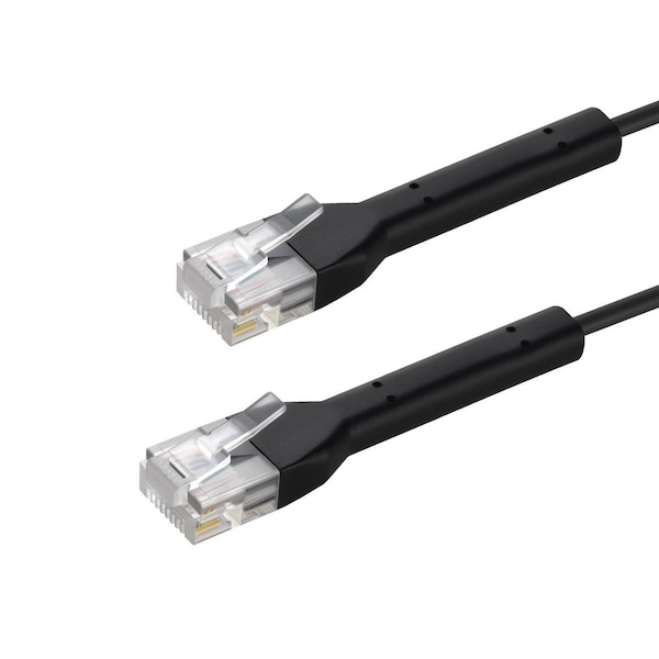 Monoprice Cat6A Ethernet Patch Cable - Bendable UTP 30AWG 2ft Black 49127 - main