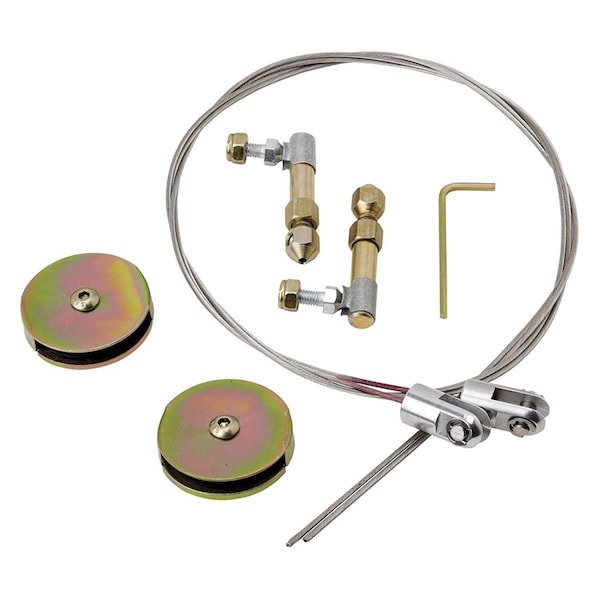 Lokar DLR-2100 Universal Door Latch Cable Release Kit - Zinc Plated LOKDLR2100 - main