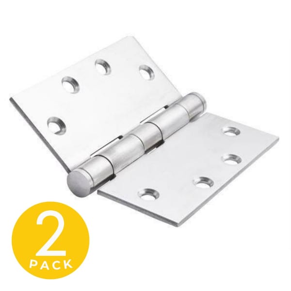 Global Door Controls 4.5 in Leaf W x 4.5 in Leaf H, Silver CS4545BB-32D-M - main