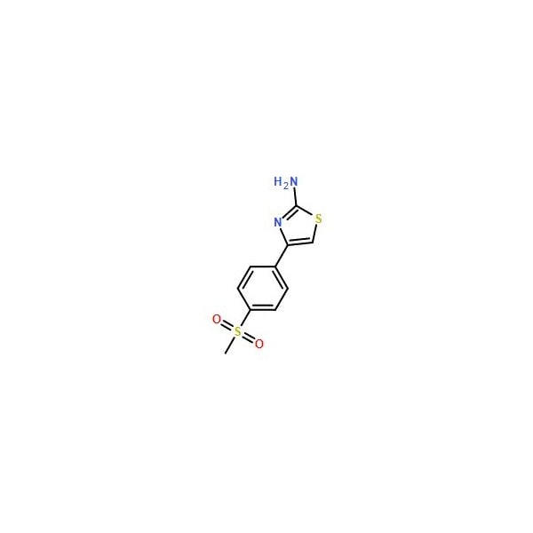 Ak Scientific 4-(4-(Methylsulfonyl)phenyl)thiazol-2-amine (100mg), CAS 383131-95-1 4945AB-100mg - main