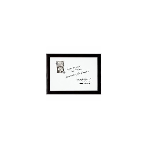 Quartet Home Decor Magnetic Dry Erase Board, 23 x 17, Black Wood Frame 79282 - main