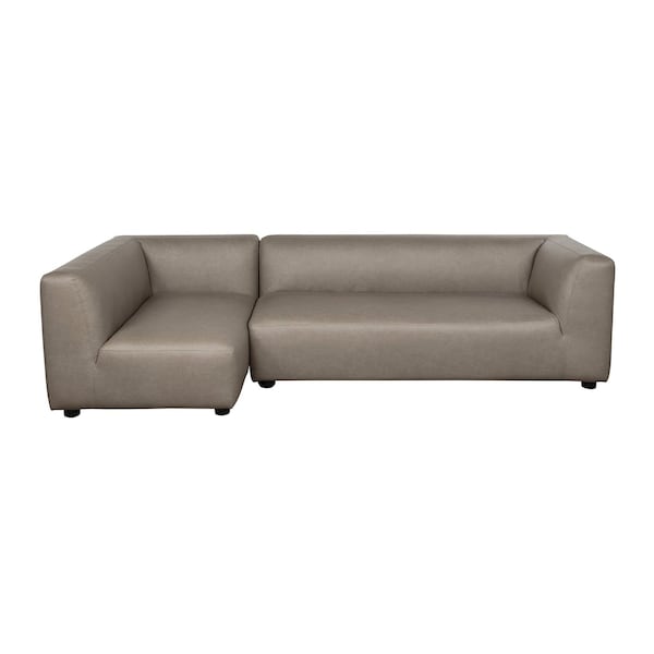 Manhattan Comfort Lukas 118 in Left-Facing 2-Piece Sectional Sofa in Taupe SF1635-TP - main