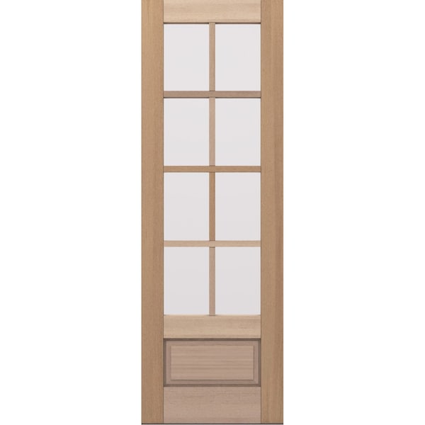 Doornmore G7508, 33.75" x 98" ( 32" Door) Left Hand, Mahogany SDL 8 Lite, 3/4 Lite Exterior Door G7508-SW-3296_1_LI - main